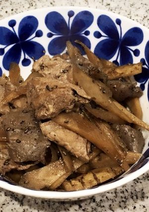 ごぼうたっぷり♪肉ごぼうこんにゃく☆-レシピのメイン写真