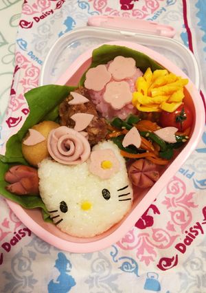 お花見 キティちゃん弁当-レシピのメイン写真