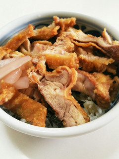 麺つゆで簡単!鶏唐揚げ丼(とり肉弁当風)-レシピのメイン写真