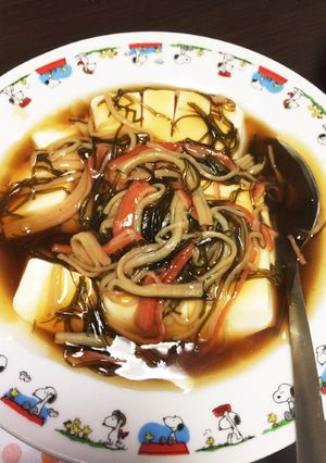 簡単★昆カマ豆腐あんかけ-レシピのメイン写真