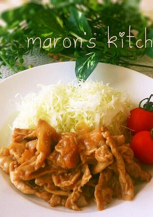 フライパンで簡単♡豚肉のしょうが焼き-レシピのメイン写真