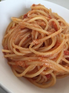 カニのトマトクリームパスタ-レシピのメイン写真