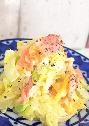 キャベツのカルボナーラ風サラダ-レシピのメイン写真
