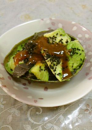 黒胡麻豆腐のアボカドココット★-レシピのメイン写真
