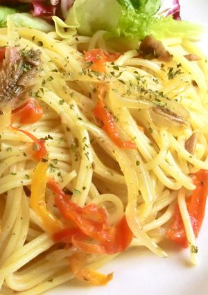 アンチョビのスパゲッティーニ-レシピのメイン写真