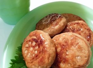 鶏の蓮根つくね風の和風ハンバーグ-レシピのメイン写真