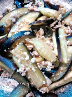 簡単&ヘルシー♪なすと鳥胸ひき肉の炒め物-レシピのメイン写真