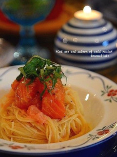 ✿明太子とサーモンの冷製パスタ✿-レシピのメイン写真