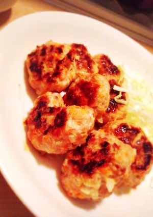 《茶色おかず》シャキシャキ野菜豚肉つくね-レシピのメイン写真