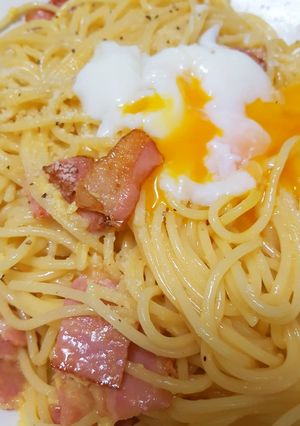 面倒くさがりさんのカルボナーラ-レシピのメイン写真