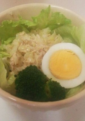 めんつゆで！塩揉みキャベツのツナサラダ-レシピのメイン写真