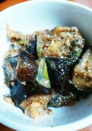 ナスの挽き肉あん和え-レシピのメイン写真