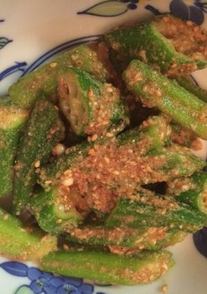 すぐできる!おくらの胡麻和え-レシピのメイン写真