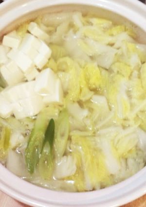 土鍋で簡単ヘルシー！水炊き風鍋-レシピのメイン写真