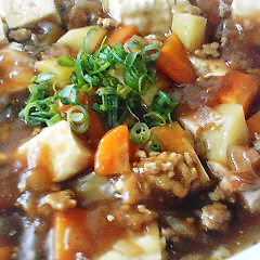 カレーの残りでも作れるカレー麻婆豆腐-レシピのメイン写真