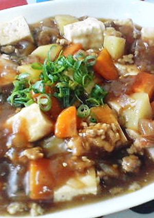 カレーの残りでも作れるカレー麻婆豆腐-レシピのメイン写真