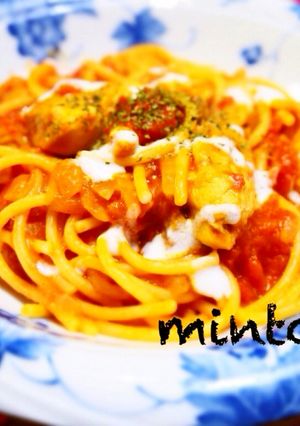チキントマトワンポットパスタ♪カレー風味-レシピのメイン写真