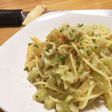 ナスのバーニャカウダソースパスタ