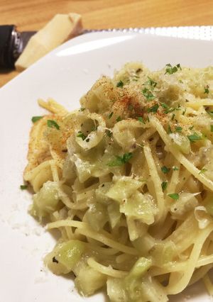 ナスのバーニャカウダソースパスタ-レシピのメイン写真