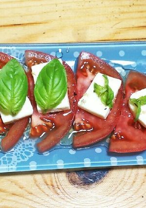 レアチーズでカプレーゼ-レシピのメイン写真