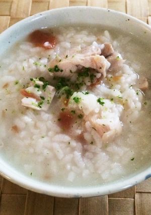 鶏梅粥-レシピのメイン写真