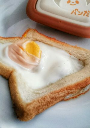 ※ランチパックのミミ救済目玉焼き※-レシピのメイン写真