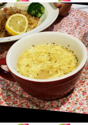 粉チーズとたまごのスープ-レシピのメイン写真