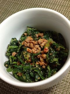 【惣菜】中華風、ほうれん草の胡麻和え-レシピのメイン写真