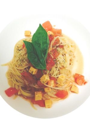 るんるん 簡単！トマトの冷製パスタ-レシピのメイン写真