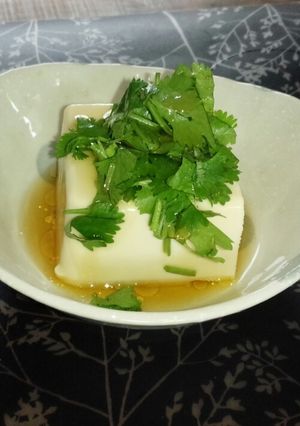 パクチーの冷や奴-レシピのメイン写真