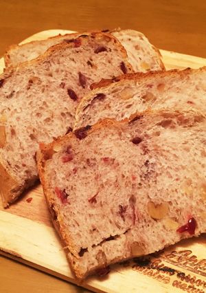HB☆くるみとクランベリーの食パン☆-レシピのメイン写真