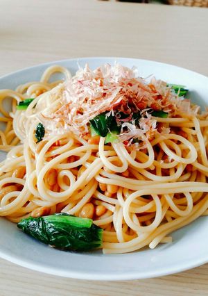 旦那絶賛‼納豆スパゲティー☆-レシピのメイン写真