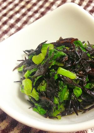 ５分で一品☆大根菜とひじきのごま油炒め-レシピのメイン写真