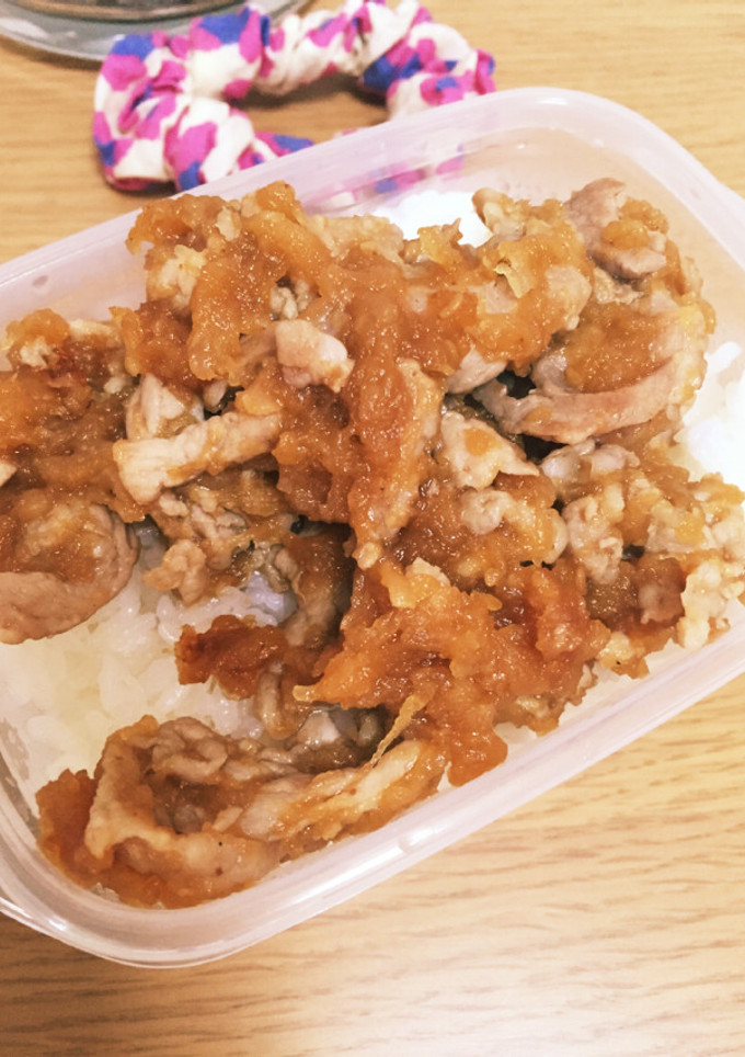 一人暮らしの簡単☆みぞれ焼肉丼-レシピのメイン写真