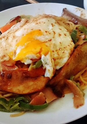 野菜たっぷり！ベーコンの和風パスタ-レシピのメイン写真