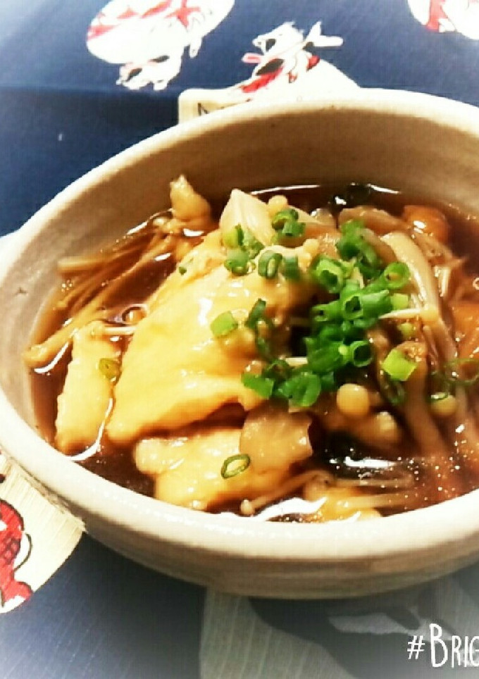 つるん♪鶏むね肉と秋のきのこのとろみ煮-レシピのメイン写真