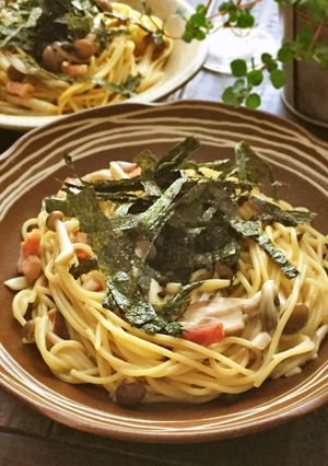 キノコとベーコンのワンポットパスタ-レシピのメイン写真