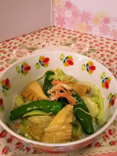 野菜たっぷり!和風ペペロンチーノ丼-レシピのメイン写真