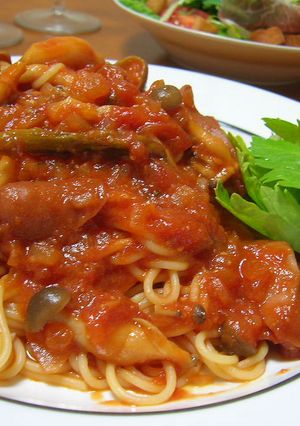 簡単☆トマトバジルソース パスタ♪-レシピのメイン写真