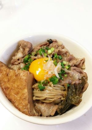 豚肉の甘辛丼(すき焼き風味)-レシピのメイン写真