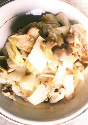 野菜を食え！白菜ときのこの秋味焼きそば-レシピのメイン写真