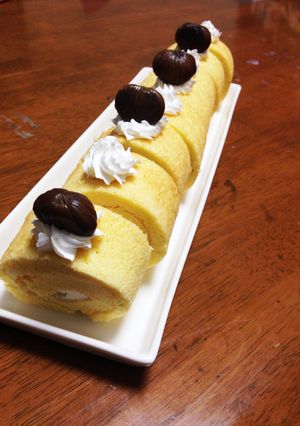 ☆マロンロールケーキ☆-レシピのメイン写真