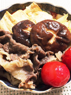 フライパンひとつで簡単さっぱり肉豆腐-レシピのメイン写真