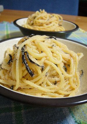 こどもメニュー♪ひじき&たらこスパゲティ-レシピのメイン写真