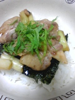 簡単焼き鳥丼-レシピのメイン写真