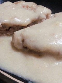 舞茸ハンバーグ*和風クリームソース-レシピのメイン写真