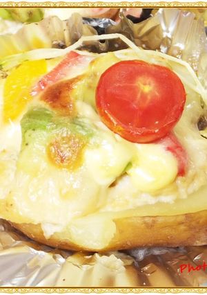 簡単☆アボカドとお豆腐ディップのポテベジ-レシピのメイン写真