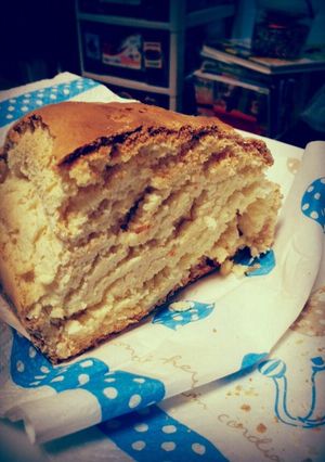ホットケーキミックスと水の発酵なしパン笑-レシピのメイン写真