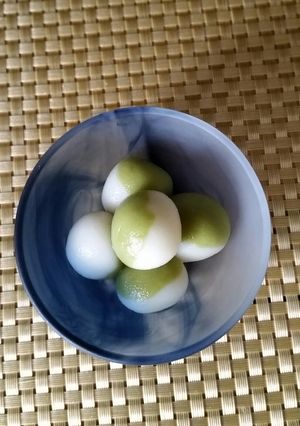 マーブル白玉 抹茶味-レシピのメイン写真