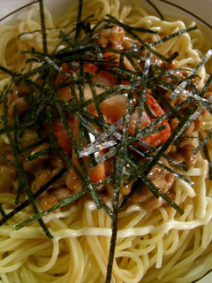 キムチ納豆de和風パスタ-レシピのメイン写真